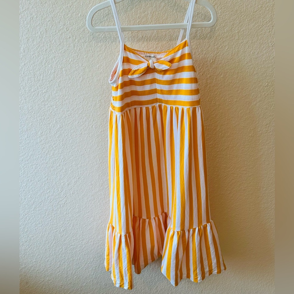 Crewcuts Mustard and White Striped Dress